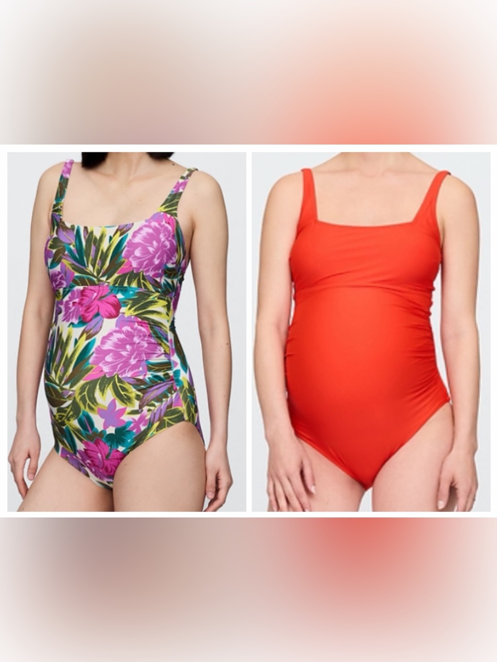 Set of 2: Gap Maternity One-Piece Swimsuits, sz M